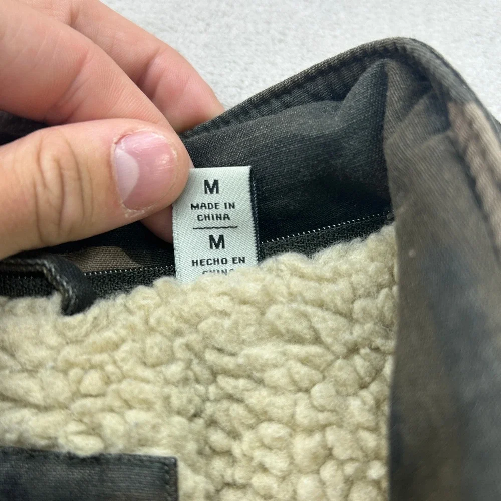 Levi's Field Jacket‎ Mens Medium Camo Sherpa Lined Military Cotton Streetwear